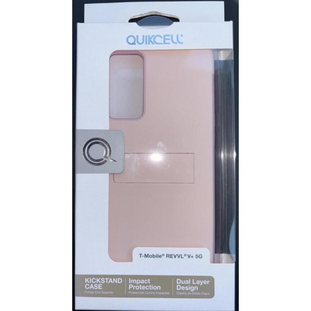 QuikCell‎ Rose Gold Kickstand Case for T-Mobile REVVL V+ 5G Dual Layer NEW